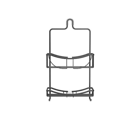 Latestluxury Venus 2 Tier Shower Caddy, Black Aluminum LA3341430